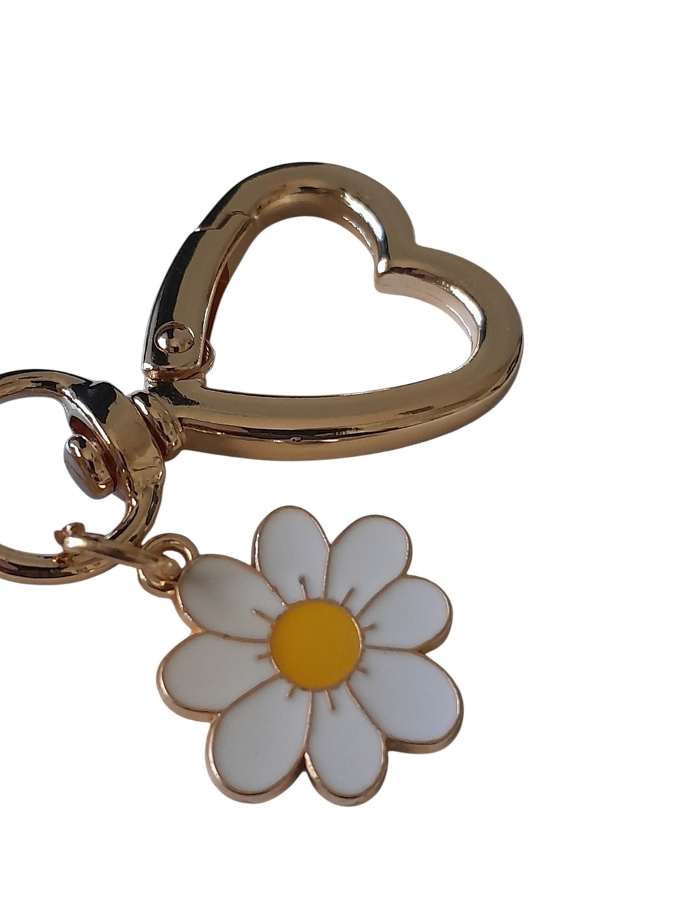 Red Strawberry Bag Charm Keychain With Sunflower - Picture 2 of 3